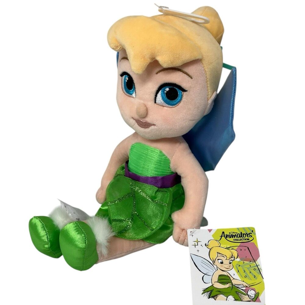 Disney‎ Parks Plush Tinker Bell 14" Animators Baby Toddler Peter Pan Toy Fairy